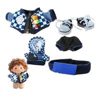 Doll Clothes, Fashion Outfit Set, Handmade Toy Accessories, Stylish Dress Up Collection, 5.91-6.69 inches, Ideal for Kids Collectors Pretend Play Decoration Display Imaginative Playtime Use