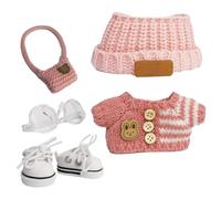 Doll Clothes, Fashion Outfit Set, Handmade Toy Accessories, Stylish Dress Up Collection, 5.91-6.69 inches, Ideal for Kids Collectors Pretend Play Decoration Display Imaginative Playtime Use
