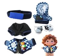 Doll Clothes, Toy Outfit, 5.91x6.69 inches Handmade Fashion Set, Colorful Dress Accessories, Pretend Costume for Girls, Boys, Kids, Collectors, Decoration, Display, Imaginative, Playtime, Birthday