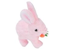 Doll de Lapin de Conception électrique Idéal pour Le Jeu de la parentalité pour Le Jeu - Jouet de Lapin Réaliste, Famille (Pink)