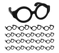 Doll Eyeglasses Set 20pcs - Mini Lensless Frame Props, Creative Dress Up Fashion Accessory Kit, Craft Decoration Styling Item, Small Doll Costume Tool Set | Craft Use, Dol Styling, Creative Projects,