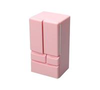 Doll Fridge, Mini Double Door, Scale Kitchen Appliance, Creative Toy Storage Fridge for Doll House Furniture Play Set Kids Birthday Occasions Easter Educational Imaginative Role Play Toy 11.3x6x5cm