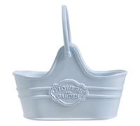 Doll House Flower Pot - Alloy Crafted Small Vessel, Elegant Hanging Bucket, Display Ornament Stand, Balcony Living Room Decor | Balcony Living Room Display Arrangement Balconytable