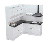 Doll House Kitchen Fine Fonctionnalités Miniatures Modèles Mignons Fashion Fashion Wood Doll Furniture