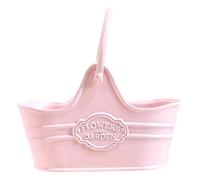Doll House Miniature Flower Pots - Alloy 4.1x1.8x3.9cm | Accessories Metal Flower Bucket Pot | Exquisite Mini Flowers Pot Decor for Balcony Living Room Scene Use