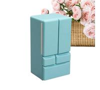 Doll House Refrigerators - Miniatures 1:12 Escaliers Fridge Decor, Realistic Toy Kitchen Accessory, Detailed Opening Door Design | Furniture For Children Play Birthday Christmas Easter Gift Use