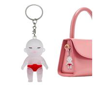 Doll Keychain - Resin 2.28 Inch, UV Color Changing Handbag Pendant Backpack Charm | Sunlight Reactive Charm, Cute Doll Keyring For Schoolbag Phone Tote Suitcase Use Travel Accessory