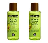 Dollania - Huile d’Avocat Pure & Végétale - Soin Visage & Corps - Nourrissante, Hydratante & Régénérante - Pressée à Froid - 100 ml - Made in France (Lot de 2 (2 X 100 ml))