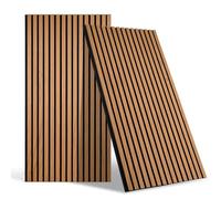 DOLLAR BOSS Panneaux muraux acoustiques 3D en bois pour mur, 240 x 60 cm, panneaux muraux décoratifs 3D, panneaux muraux modernes pour bureau, chambre à coucher, cuisine, chêne