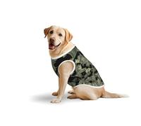 Dollar Sign Money T-shirt décontracté sans manches pour animal de compagnie, gilet pour chien, imprimé en coton doux pour animaux de compagnie, T-shirt respirant pour grand chien (3XL-5XL)