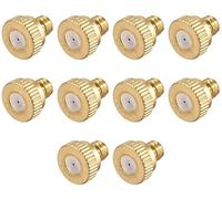 DollaTek 0.5mm buse de pulvérisation buse 3/16 Laiton Basse Pression buse de pulvérisation de Refroidissement et humidification buse - 10 pcs