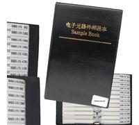 DollaTek 1% 0805 SMD Resistance Assorted Folder (0 ohm-10M ohm) 170value x 50pcs = 8500pcs échantillon de Livre