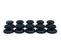 DollaTek 10 Pcs ABS Joystick Tête de Champignon Bâton Analogique pour PS4 - Noir