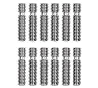DollaTek 10pcs baril en acier inoxydable M6x26mm buse gorge pour MK8 Tube Makerbot 3D imprimante 1.75mm extrudeuse Hot End