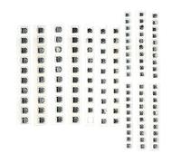 DollaTek 130 pcs/Set 13 Valeurs SMD Aluminium Électrolytique Condensateur Assortiment 1uF-220uF