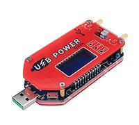 DollaTek 15W USB Module d'alimentation Step Up Boost Réglable Potentiomètre de contrôle de la Vitesse du Ventilateur du convertisseur avec écran LCD - Rouge