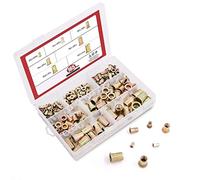 DollaTek 165 Pcs Zinc Plaqué En Acier Au Carbone Rivet Écrou Insérer Nutsert M3 M4 M5 M6 M8 M10 M12