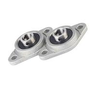 DollaTek 2 Pcs KFL08 8mm Zinc-Aluminium Alliage Flange Oreiller Bloc Roulement