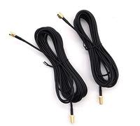 DollaTek 2PCS 16ft Noir Câble d'extension d'antenne WLAN Câble d'antenne WLAN Câble SMA - Trou Interne mâle À Aiguille Interne Femelle