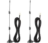 DollaTek 2Pcs 433 MHz Unity à Gain Omni, Antenne de 6,6 Pouces avec Base magnétique et impédance de connecteur SMA mâle 50 Ohms - 7DBI