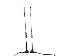 DollaTek 2Pcs 433 MHz Unity Gain Omni, Antenne 12 Pouces avec Base magnétique et impédance de connecteur SMA mâle 50 Ohms - 12DBI