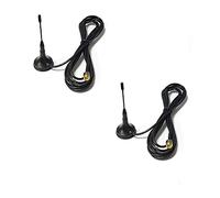 DollaTek 2Pcs Antenne GSM Antenne à Ventouse Siège magnétique 1,5 m Antenne GPRS 900 / 1800MHz SMA mâle