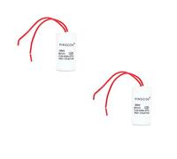 DollaTek 2Pcs CBB60 AC 450V 20UF Condensateur de Fonctionnement du Moteur de Cylindre conducteur 2 Fils