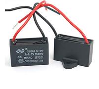 DollaTek 2Pcs CBB61 1.8uF 450V AC 50 / 60Hz Ventilateur Moteur En Courant Condensateur