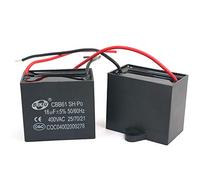 DollaTek 2Pcs CBB61 16uF 450V AC 50 / 60Hz Ventilateur Moteur en Courant Condensateur