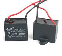DollaTek 2Pcs CBB61 4.5uF 450V AC 50 / 60Hz Ventilateur Moteur en Courant Condensateur