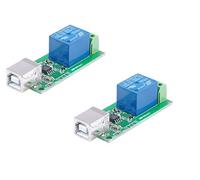 DollaTek 2Pcs DC 5V 1 Canal Module de Relais Pilote Gratuit USB Commutateur de contrôle USB Contrôle Intelligent