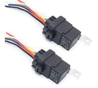 DollaTek 2Pcs Harnais de Relais étanche 40/30 ampères SPDT Relais 12V 5 Broches Relais Automobile avec Faisceau de câbles Robuste 16AWG 14AWG précâblé