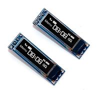 DollaTek 2Pcs Module d'écran OLED 0.69 Pouce 4 Broches 96x16 3-5.5V IIC Interface Carte écran OLED pour Arduino