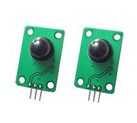 DollaTek 2PCS Pyroelectric Capteur Infrarouge Corps Humain Détecteur de Mouvement PIR Module pour Arduino MCU 011050 lentille Optique Noire