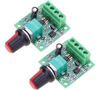 DollaTek 2Pcs Régulateur de Vitesse de Moteur RR-PWM-15V DC 1.8V 3V 5V 6V 12V 2A Basse Tension Pwm