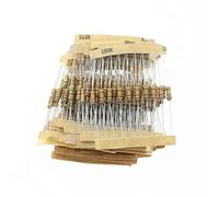 DollaTek 300PCS 1/2W Watt 1% Résistances de Film de Carbone Assorti Kit Set 30 Valeurs (1 ohm ~ 3M ohm)