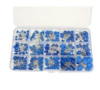 DollaTek 300PCS 1KV 2KV 3KV 15 Valeur (chacun de 20PCS) Assortiment de condensateur en céramique Haute Tension Set Kit + Boîte en Plastique