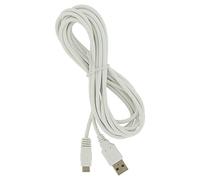 DollaTek 3M Câble USB Extra-Long pour Gamepad Wii U (3 mètres) - Blanc