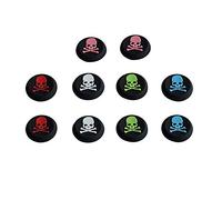 DollaTek 5 Paires de manettes analogiques de crâne en Silicone Joystick Thumb Stick Grip Cap Covers pour PS2, PS3, PS4, Xbox 360, Remplacement des Capuchons analogiques Xbox One