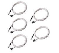 DollaTek 5Pcs 2M HT-NTC100K 350 ℃ Capteur de température à thermistance Haute température pour imprimante 3D