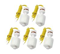 DollaTek 5pcs capteur de Niveau de Liquide DC100V Poisson Flotteur Interrupteur à Eau, PP en Plastique, 52mm