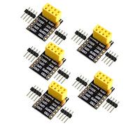 DollaTek 5Pcs Esp8266 Esp-01 Esp-01s Breakout Board Breadboard Adaptateur UART PCB pour série WiFi Transceiver réseau