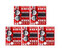 DollaTek 5Pcs Module de Moteur Pas à Pas de Panneau de conducteur de Moteur de CC de Vitesse de la Double L298N PWM de Double Canal