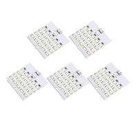 DollaTek 5Pcs SMD LED Source de lumière Plaque de Lampe Perles Panneau de Lampe USB Partie de substrat en Aluminium