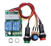 DollaTek 6V 12V 24V DC 3A DC Contrôleur de Vitesse de Moteur PWM Vitesse réglable Interrupteur réversible DC Moteur Pilote d'inversion