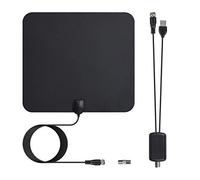 DollaTek ATSC intérieur HD TV antenne au Sol antenne numérique antenne TV de Bureau 4K F-TV Compatible 100KM récepteur Gamme
