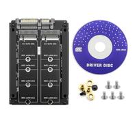 DollaTek Carte adaptateur M.2 vers SATA3.0 double NGFF vers 7+15 broches SATA double groupe de consolidation SSD