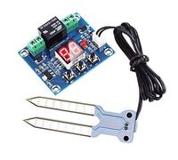 DollaTek Contrôleur d'humidité de capteur d'humidité du Sol 12V avec Module de système d'arrosage Automatique à Affichage numérique