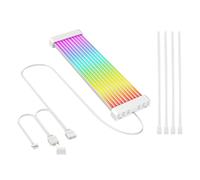 DollaTek Kit de câble d'extension d'alimentation 5V 3 Broches Câble d'alimentation de la Carte mère Tube en Silicone Souple Câble d'extension ARGB pour boîtier de Jeu d'ordinateur