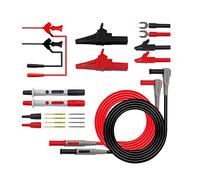 DollaTek Kits de Cordons de Test, Cordons de Test multimètre numérique électronique P1300D avec Pinces Crocodiles Ensemble de Pointes de sonde remplaçables